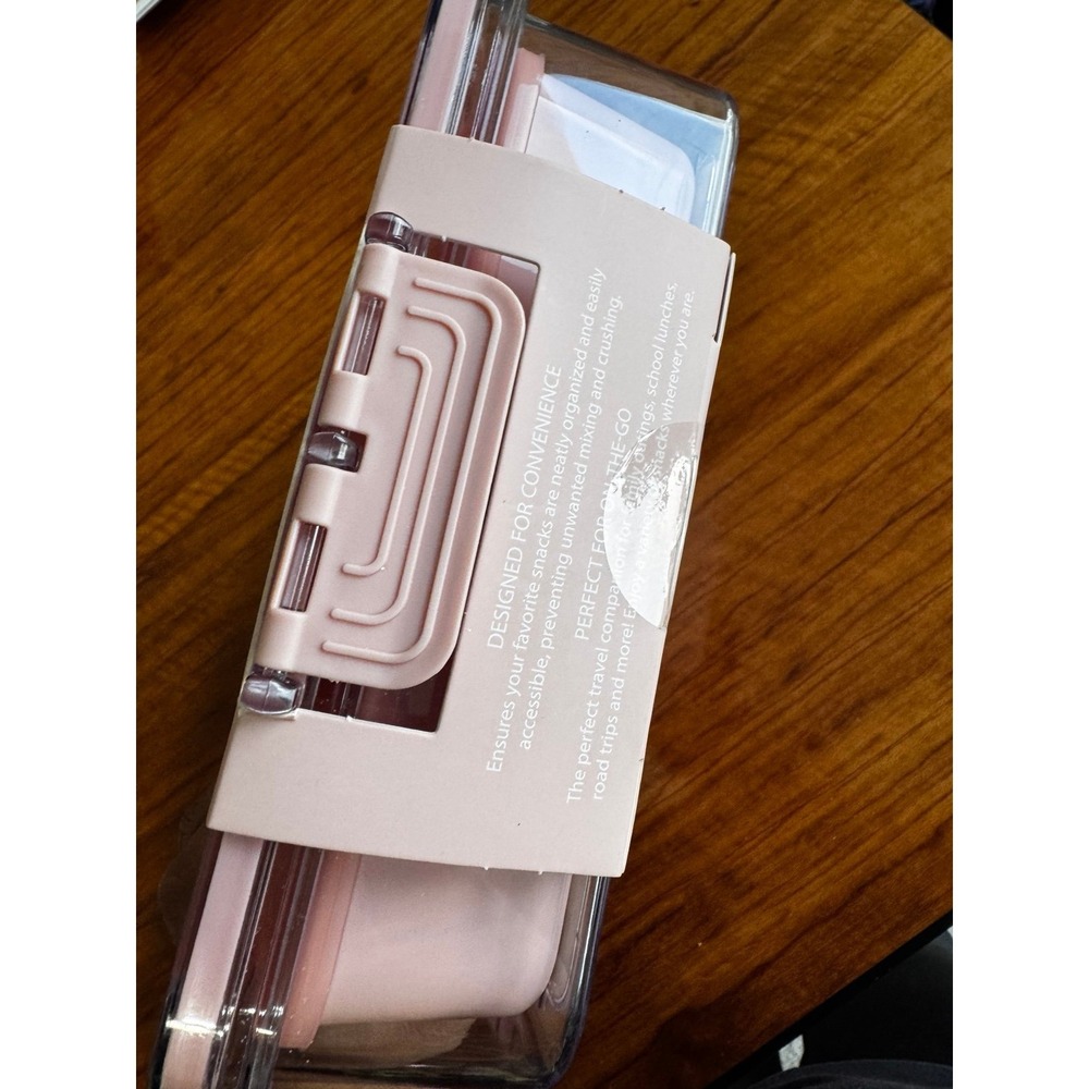 CWC Cook With Color On-The-Go Snack Box 8 Compartment Food Container Pink - Picture 12 of 12